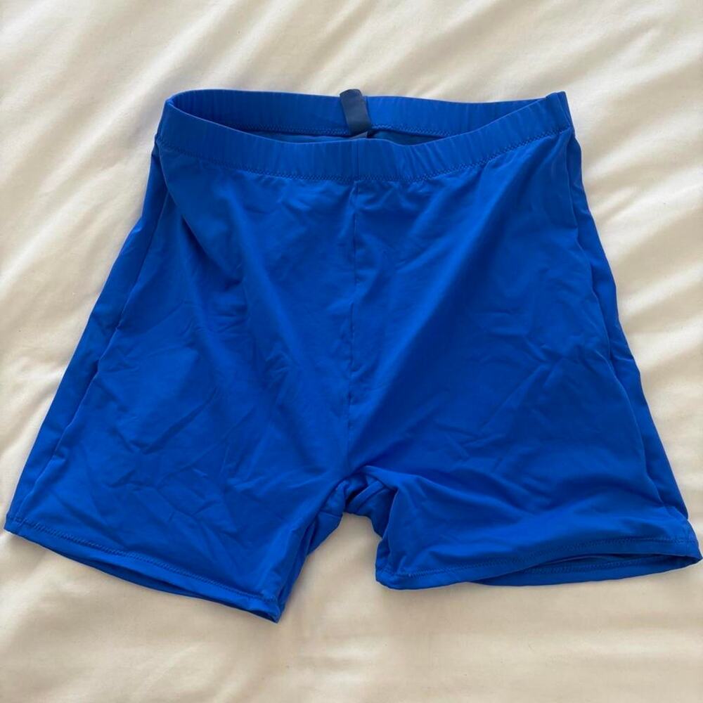Skims blue nylon spandex medium